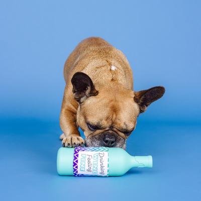 Show full view: Fringe Studio Drinkin Wine Felin Fine Rubber Plush Dog Toy slide 6 of 6