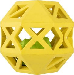 Fringe Studio Sweet On The Inside Rubber Dog Toy, Yellow