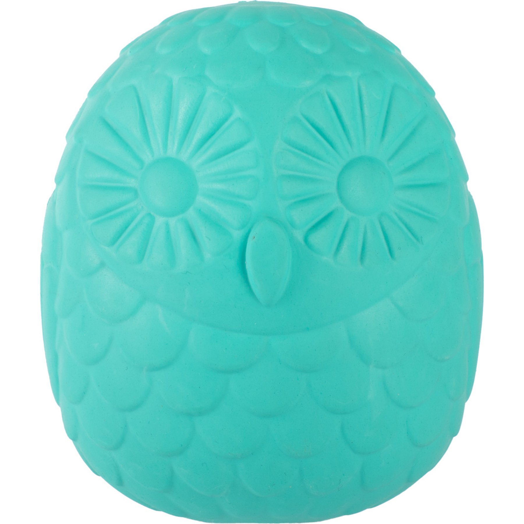Fringe Studio You're A Hoot Rubber Dog Toy, Turquoise