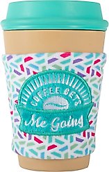 Fringe Studio Coffee Gets Me Goin Rubber Plush Dog Toy