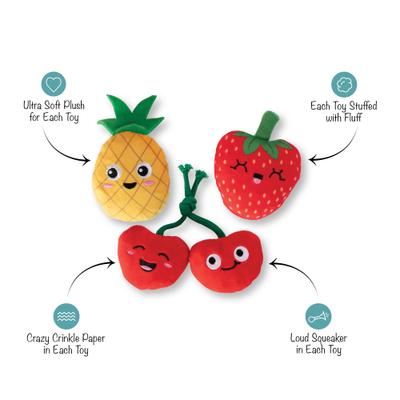 Show full view: Fringe Studio Don't Panic We're Organic 3 Piece Small Dog Toy slide 3 of 6