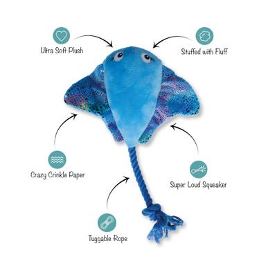 Show full view: Fringe Studio Do The Right Sting Plush Dog Toy slide 2 of 5