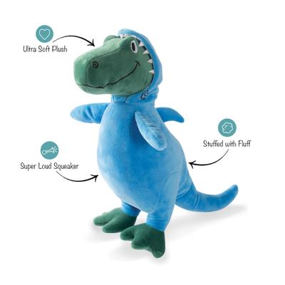 Show full view: Fringe Studio Shark Rex Plush Dog Toy slide 2 of 5