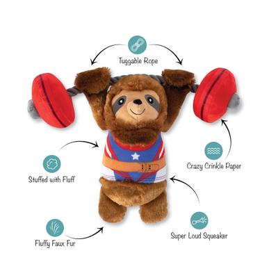 Show full view: Fringe Studio Hustle For That Muscle Plush Dog Toy slide 2 of 6