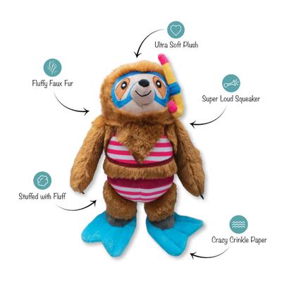 Show full view: Fringe Studio Swimming with the Fish Plush Dog Toy slide 2 of 6