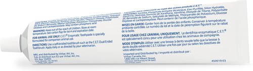 Show full view: Virbac C.E.T. Enzymatic Vanilla Mint Flavored Dog & Cat Toothpaste, 70 gram slide 8 of 10
