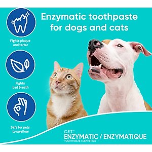 Virbac C.E.T. Enzymatic Poultry Flavor Dog & Cat Toothpaste, 70 gram