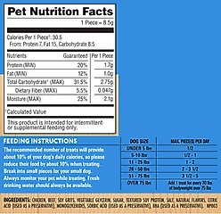 Milo's Kitchen Chicken Meatballs Dog Treats, 18-oz bag slide 2 of 9