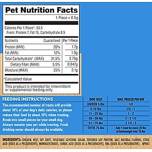 Milo's Kitchen Chicken Meatballs Dog Treats, 18-oz bag