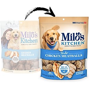 Milo's Kitchen Chicken Meatballs Dog Treats, 18-oz bag