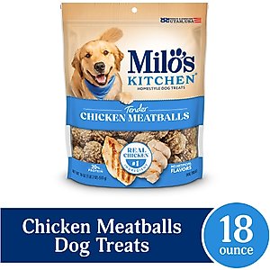 Milo's Kitchen Chicken Meatballs Dog Treats, 18-oz bag