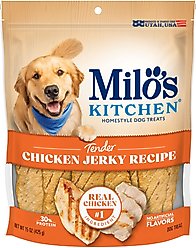 Milo's Kitchen Chicken Jerky Recipe Dog Treats, 15-oz bag