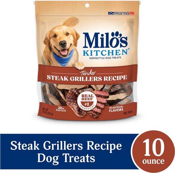 Milo's Kitchen Chicken Grillers Recipe with Natural Smoke Flavor Dog Treats