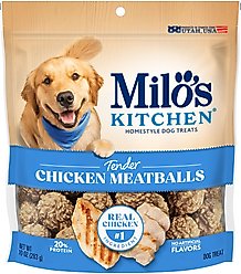 Milo's Kitchen Chicken Meatballs Dog Treats, 10-oz bag