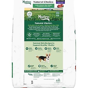 Nutro Natural Choice Adult Small Bites Lamb & Brown Rice Recipe Dry Dog Food, 30-lb bag