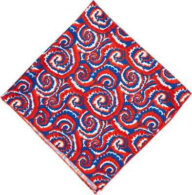 Show full view: The Worthy Dog Kaleidoscope Dog Bandana, Red/White/Blue, Small slide 2 of 4