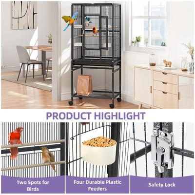 Show full view: Yitahome Bird Cage Black, 53-in slide 3 of 7