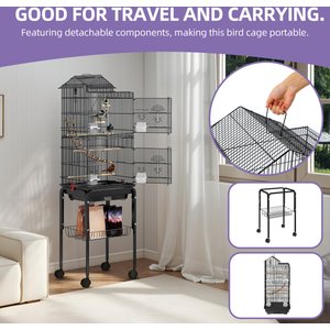 Yitahome Bird Cage, 62-in, Black