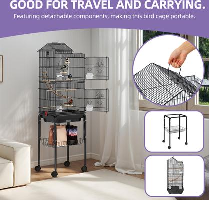 Show full view: Yitahome Bird Cage, 62-in, Black slide 4 of 8