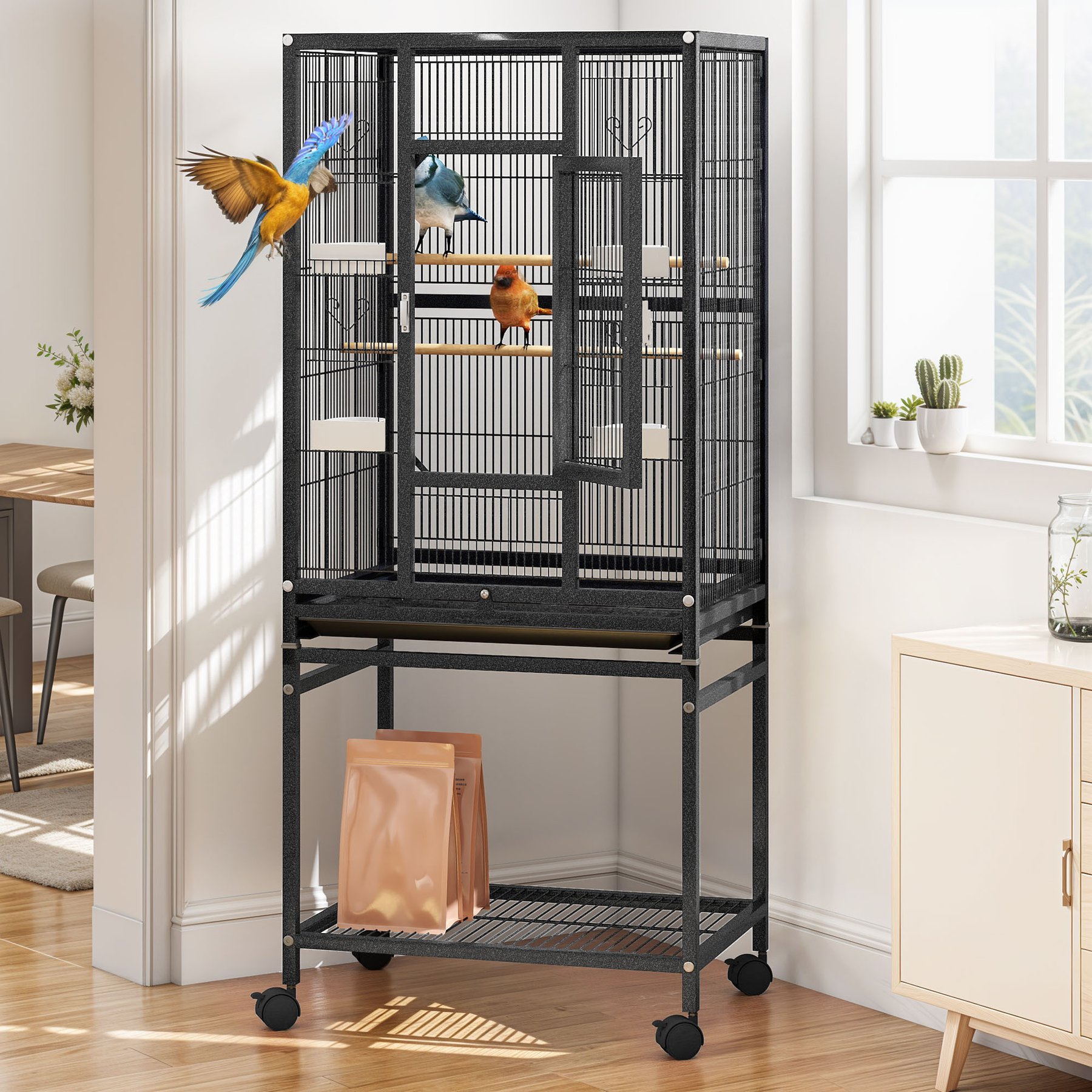 Yitahome Bird Cage Black, 53-in