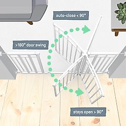 Summer by Ingenuity Doorway 48W Series Safety Dog Gate, White slide 2 of 5