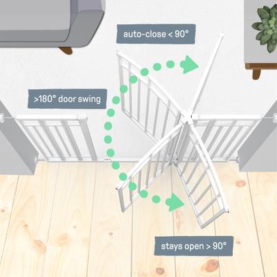 Show full view: Summer by Ingenuity Doorway 48W Series Safety Dog Gate, White slide 4 of 5