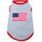 Show in main carousel: The Worthy Dog American Flag Tee Dog Shirt, Gray, X-Small slide 1 of 4
