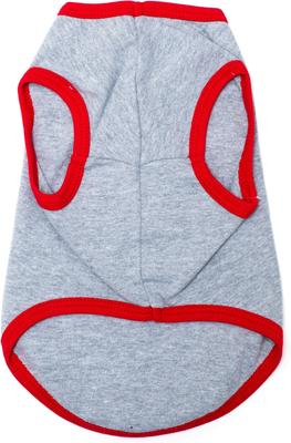 Show full view: The Worthy Dog American Flag Tee Dog Shirt, Gray, X-Small slide 3 of 4