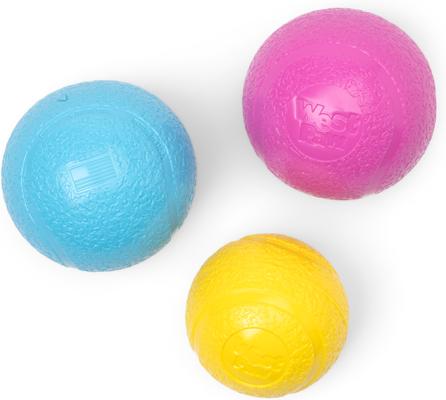 Show full view: West Paw Boundr Ball Dog Fetch Chew Toy, Hot Pink, Large slide 5 of 6