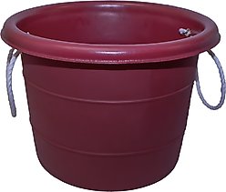Dakota 283 Heavy Duty Horse Muck Bucket, Red, 60-qt
