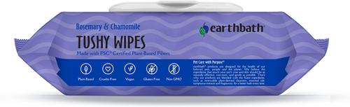 Show full view: Earthbath Rosemary & Chamomile Scented Tushy Grooming Wipes, 100 count slide 8 of 8