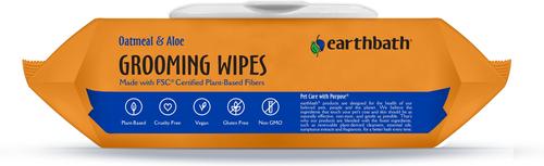 Show full view: Earthbath Oatmeal & Aloe Vanilla & Almond Scented Cat & Dog Grooming Wipes, 100 count slide 8 of 8