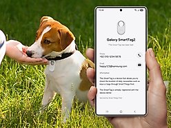 Samsung Galaxy SmartTag2 Bluetooth Tracker Dog Pet Finder Tag, Black/White, 4 count slide 2 of 8