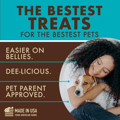 Show full view: Etta Says! Turkey + Bacon Snack Bars Human Grade Jerky Dog Treats, 1.5-oz bar, 12 count slide 8 of 11