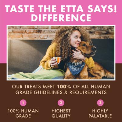 Show full view: Etta Says! Pork + Bacon Snack Bars Human Grade Jerky Dog Treats, 1.5-oz bar, 12 count slide 6 of 11