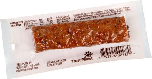 Show full view: Etta Says! Turkey + Bacon Snack Bars Human Grade Jerky Dog Treats, 1.5-oz bar, 12 count slide 4 of 11