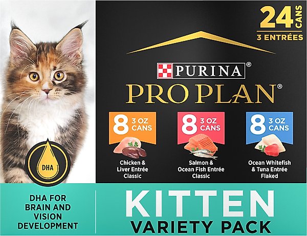 Purina Pro Plan Focus Kitten Favorites Variety Pack Canned Cat Food