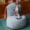 Show in main carousel: ZEZE Denim Furniture Style Sofa Dog Bed, Grey, Medium slide 9 of 11