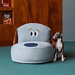 ZEZE Denim Furniture Style Sofa Dog Bed, Grey, Medium slide 2 of 9