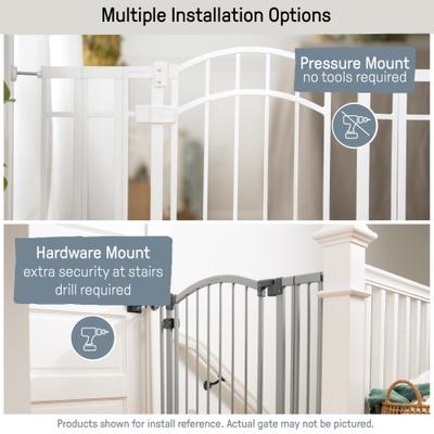 Show full view: Summer by Ingenuity Doorway 48W Series Safety Dog Gate, White slide 3 of 5