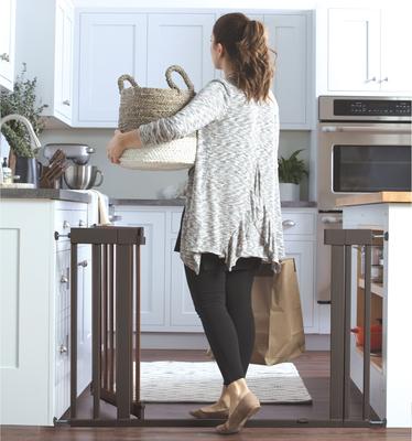 Show full view: Summer by Ingenuity West End Safety Dog Gate, Brown slide 3 of 4