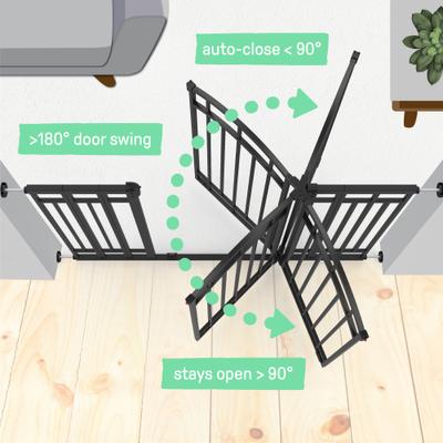 Show full view: Summer by Ingenuity Doorway 48W Series Dog Gate, Black slide 4 of 8