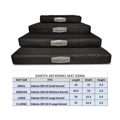 Show full view: Dakota 283 G3 Kennel Dog Mat, Black, Small slide 3 of 8