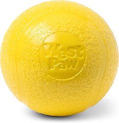 West Paw Boundr Ball Dog Fetch Chew Toy, Dandelion Yellow, Large