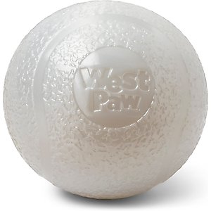 West Paw Boundr Ball Dog Fetch Chew Toy, Glow, Large