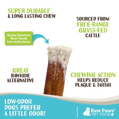 Show full view: Raw Paws 6-inch Standard Bully Sticks Dog Treats, 10 count slide 3 of 9