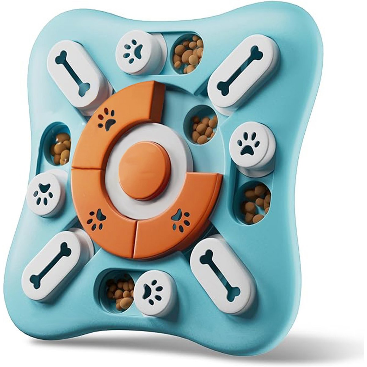 Cozypal Interactive IQ Level 2 Slow Feeding Dog Puzzle Toy, Orange