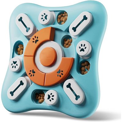 Cozypal Cozypal Interactive IQ Level 2 Slow Feeding Dog Puzzle Toy, Orange