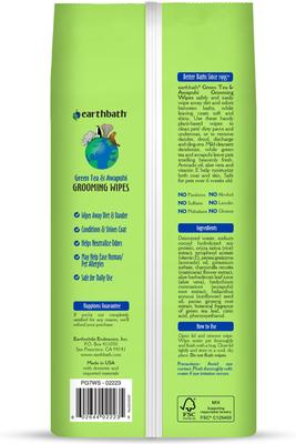 Show full view: Earthbath Green Tea & Awapuhi Cat & Dog Grooming Wipes, 100 count slide 7 of 8
