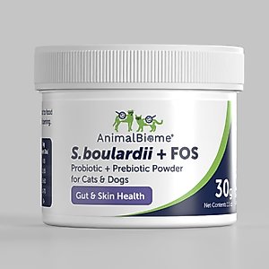 AnimalBiome S. boulardii + FOS Powder Supplement for Dogs & Cats, 30g bag
